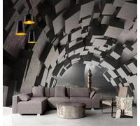 Tzxztt Unique Artistic Relief Spatial Extension Background Modern 3D Wallpaper Premium Textured Silk Neutral Tones Material Ideal for Living Room Bedroom-300cm×210cm