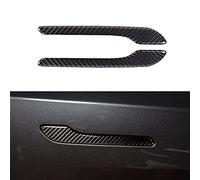 TZYSZDB Real Carbon Fibre Door Handle Cover for Tesla Model 3&Y, 4PCS Outside Door Handle Cover Trims Decoration Accessories for Tesla Model 3/Y-2017-2022 (Glossy Carbon Fiber)