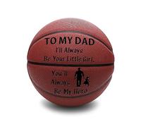 TZYTHT to My Dad Gift Personalized Engraved Basketball Indoor/Outdoor Basketball 29.5 Inch Birthday Inspirational Gifts for Dad from Son (Girl)