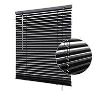 TZYYAO Aluminium Metal Venetian Blinds,Black Blackout Horizontal Blinds for Windows,45cm 60cm 90cm 100cm 105cm 120cm Aluminium Windows Treatment Shutters,Privacy Window Shades,WxH-80x130cm/31.5x51in