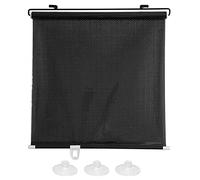TZYYAO Blackout roller Blind,Suction Cup Sunshade curtain,Temporary Portable Window Cover Curtain,Retractable,No Drilling Roller Blinds,Privacy Blinds,for car,balcony,Black-40×125cm(15.7 * 49.2in)