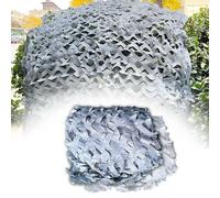 TZYYAO Grey Camouflage Net,Sunscreen Camo Netting 1x2m,2x2m,3x3m,4x5m, Garden Pergola Shade Camo Net,Military Hunting Netting,Outdoor Reinforced Camo Net Tarp Cover,Grey-10x12m/32.8x39.4ft
