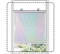 TZYYAO Suction Cup curtain,Retractable Blackout roller Blind,No Drilling Roller shade,window blind with thermal insulated,Sunshade curtain for indoor,Silver-40×125cm(15.7 * 49.2in)