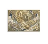 TZZKLAMNYO Athena Canvas Prints Unframed Artwork Poster Greek Mythology Modern HD Wall Art Decor for Dining Room, Home, Office, Bedroom Decorations, Gift 16x24inch(40x60cm)