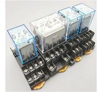 TZZVFRCR Electronic Accessories Relay 1pcs LY3NJ JQX-13F HH63P AC220v DC24v 12v 10A Silver Electric Micro Mini Electromagnetic Coil Relay with Socket(Onecolor)