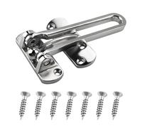 U 10308 Swing Bar Lock for Hinged Swing-in Doors,Door Guard Latch for Child/Pet Safety Protection,Diecast Security Door Stopper Lock for Home Security