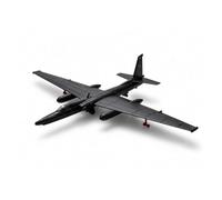 U-2 Diecast Aircraft Model, 1:144 Scale Alloy Plane with Display Stand
