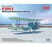 U-2/PO-2, WWII Soviet Multi-Purpose Aircraft 1:72 Plastic Model Kit ICM