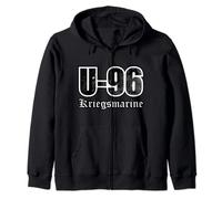 U-96 Kriegsmarine (distressed) Zip Hoodie