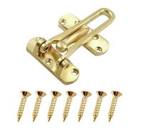 U 9897 Swing Bar Lock for Hinged Swing-in Doors,Door Guard Latch for Child/Pet Safety Protection,Diecast Security Door Stopper Lock for Home Security