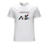 U-BASIC Men's Life is Strange Cool Design Short Sleeve T-Shirt White M