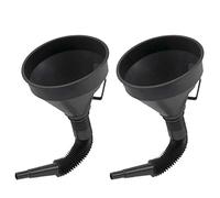 U-BCOO Multi-fFunctional Plastic Funnel Oil Funnel With Flexible Extension Nozzle For Cars And Motorcycles, Engine Oil, Liquid, Diesel, Kerosene And Gasoline(2 PCS)