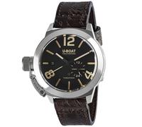 U-Boat 8893 Classico 42 Tungsten Dark Brown Strap Watch