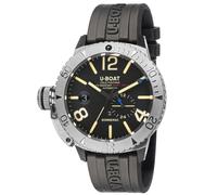 U-Boat 9007/A Sommerso Black Rubber Strap Watch
