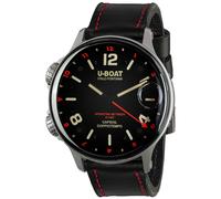 U-BOAT Capsoil Doppiotempo 55 SS Red Rehaut 9674 - Man - 55 mm - Analogue - Quartz - Sapphire Glass Black 25 mm