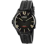 U-Boat darkmoon 8464/a Mens Analogue Quartz Watch with Rubber Bracelet 8464/A