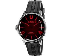 U-Boat Darkmoon 9305 Mens Analogue Swiss Quartz Watch with Rubber Bracelet 9305