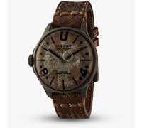 U-BOAT Mens Darkmoon Unico Brown Leather Strap Watch U9600/A
