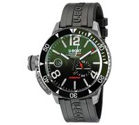 U-Boat Men's Quartz Analog Watch with Stainless Steel Strap mid-39776, Black/White