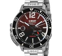 U-Boat Men's Quartz Analog Watch with Stainless Steel Strap mid-39781, Silver