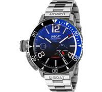 U-Boat Sommerso Ghiera Ceramica Bicolore Quadrante Blue Bracelet Watch UB-1086
