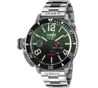 U-Boat Sommerso Ghiera Ceramica Bicolore Quadrante Green Bracelet Watch UB-1084