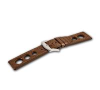 U-Boat Strap 1928 SS 20/20 Leather Brown Steel - Brown UB-S-156