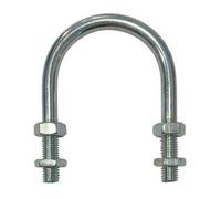 U-Bolt M12 x40mm Thread, 140mm Inside Diam, 180mm Inside Height BZP(Zinc Plated) Pack Size : 1