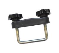 U-Bolt Roof Rack Clamp with Hand Tightening Knobs for Crossbar Mounting and Replacement Hardware, Single Piece Use Crossbar Repair Mount Hand Knob Bracket Threaded U Bolt Rack Fixer Hardware Fastener