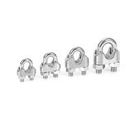 U-bolt saddle fastener, Wire Rope Cable Clamps U Type 304 Stainless Steel M2-M14mm(M2)
