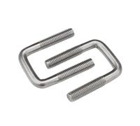 U-bolt U-clamp 304 Stainless Steel Clip for Pipe - M6 M8 M10 Clamping Screw 3 pcs