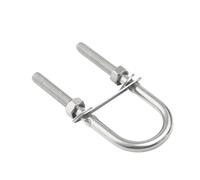 U Bolts 1pc M4 M5 M6 M8 M10 M12 U Bolt 26mm 30mm 50mm Inner Width U-Bolt With Nuts Frame Straps 304 Stainless Steel Fastener(M12X150)