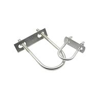 u bolts, 304 Stainless Steel Extended U-Shaped Screw/U-Shaped Pipe Clamp with Baffle/U-Shaped Bolt/Square Hoop(2set M6x33x80)
