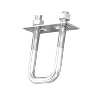 U Bolts Kit, 5/2/1 Pack Stainless Steel Square U-Bolts Kit M6/M8/M10 With Nuts And Frame Plates(M8*100 * 140(1 set))