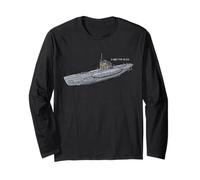 U-Boot Type VII/C/41 World War 2 Submarine Kriegsmarine Long Sleeve T-Shirt