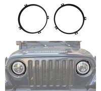 u-Box for Jeep Wrangler 7 inch Headlight Mounting Bracket Retainer Ring Mount Compatible with 1997-2006 Jeep Wrangler TJ