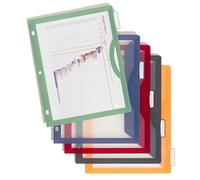 U Brands 5 Tab Single Pocket Clear View Dividers - 2 Pack