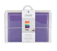 U Brands Cascading Wall Organizer, Office Supplies, Primary Colors, 6 Removable Folder Pockets, Letter Size, 14” x 34”