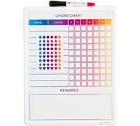 U Brands Contempo Magnetic Dry Erase Chore Chart, 11 x 14 Inches, White Frame (3603U00-04)