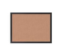 U Brands Cork Board, 58x43 cm, Black Aluminum Pin Board Frame, Industrial Grade Pinning Surface