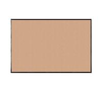 U Brands Cork Board, Extra Wide Pin Board 178x119 cm with Black Aluminium Frame, Industrial Grade Bulletin Surface for Push Pins and Thumbtacks, Large Wall Notice Board for Office, School, Home