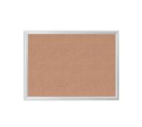 U Brands Cork Board, Pin Board 58x43 cm with Silver Aluminium Frame, Industrial Grade Bulletin Surface for Push Pins and Thumbtacks, Wall Notice Board for Home, Office, School