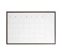U Brands Dry Erase Calendar with Wooden Style Frame, Office Supplies, 20” x 30”