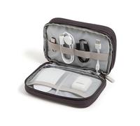 U Brands Dual Zip Canvas Tech Organizer Pouch, 7.8" x 5" Cord Organizer, Computer Accessories, Travel Essentials, Travel Gifts for Men Who Have Everything, Electronics, Slate Gray