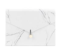 U Brands Fashion Expandable File Folder, Letter Size, 13 Pockets, Marble Print