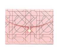 U Brands Modern Pretty Fashion Expandable File Folder, Letter Size, 13 Pockets, Pink
