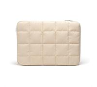 U Brands Nylon Puffer Large Laptop Case, 10.5" x 15", Computer Bag for MacBook Pro, MacBook Air, Chromebook, HP, Laptop Bag for Women, Sand