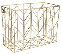 U Brands Office Accessories Metal Wire Hanging File Storage Gold