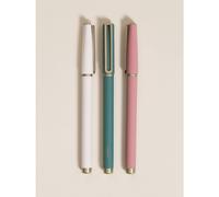 U Brands Soft Touch Catalina Felt Tip Pen - Soft Dye Medium Point Black Ink 3/Pack (3964U04-24)