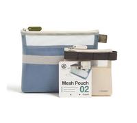 U Brands Tech Pouch Combo, Set of 2, Haze Blue and Sand Beige